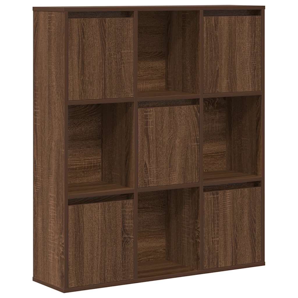 Bibliothèque chêne marron 89x24x101,5 cm bois d'ingénierie - XIOS