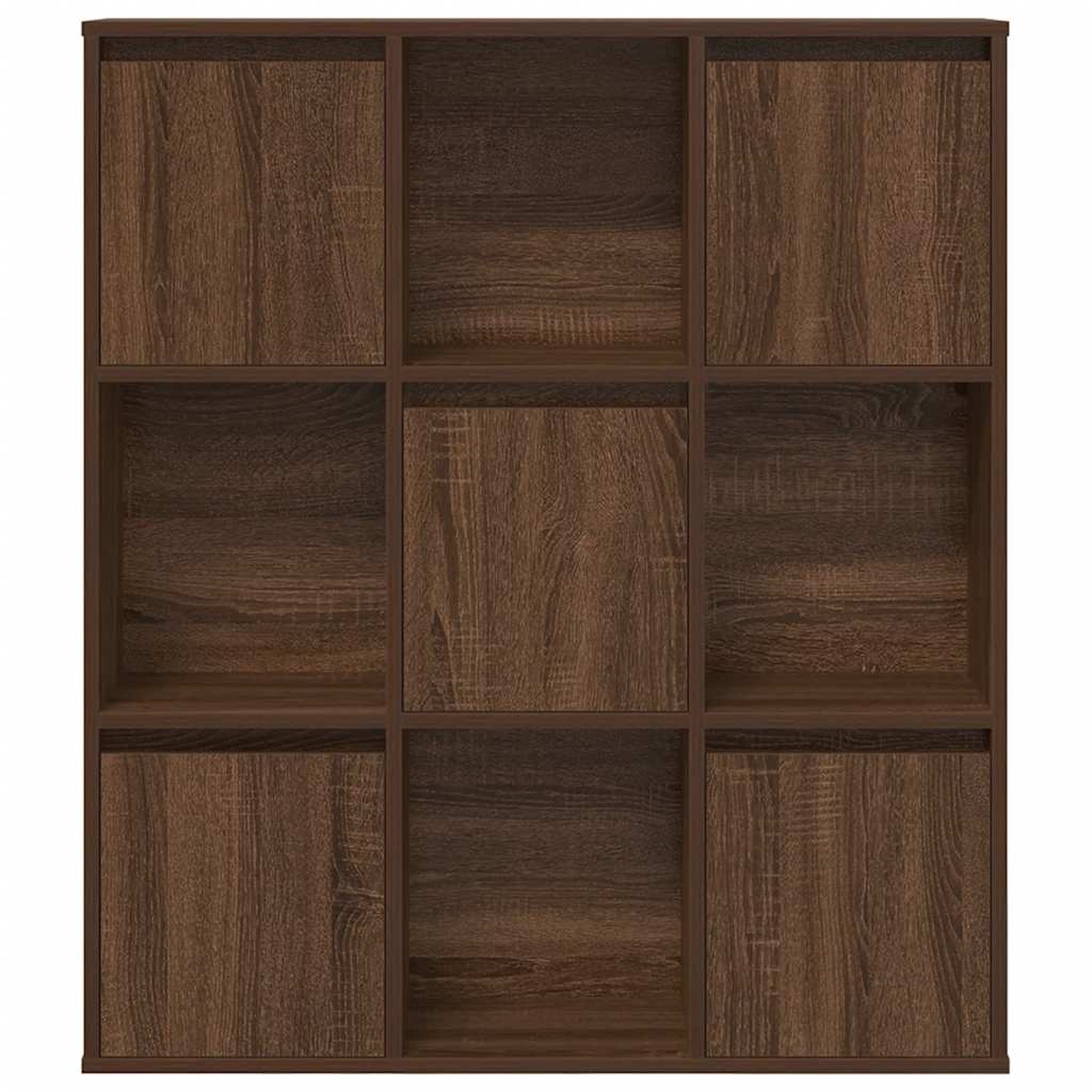 Bibliothèque chêne marron 89x24x101,5 cm bois d'ingénierie - XIOS
