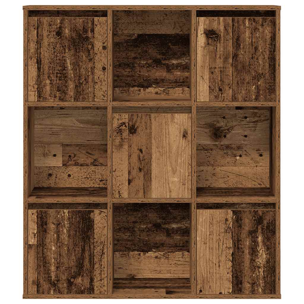 Bibliothèque vieux bois 89x24x101,5 cm bois d'ingénierie - XIOS