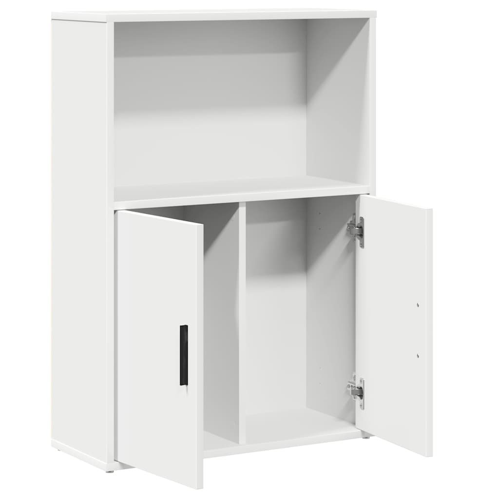 Bibliothèque blanc 60x24x85 cm bois d'ingénierie - XIOS