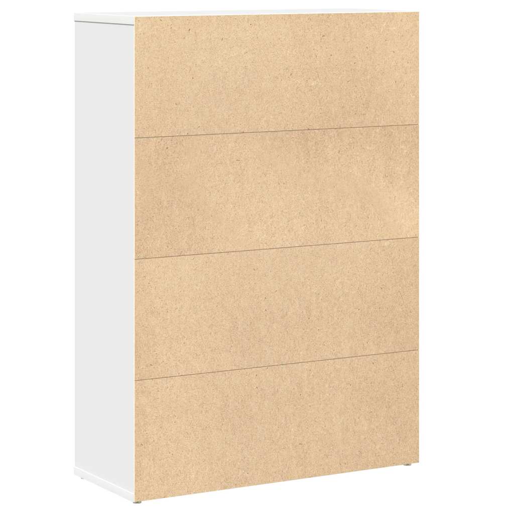 Bibliothèque blanc 60x24x85 cm bois d'ingénierie - XIOS