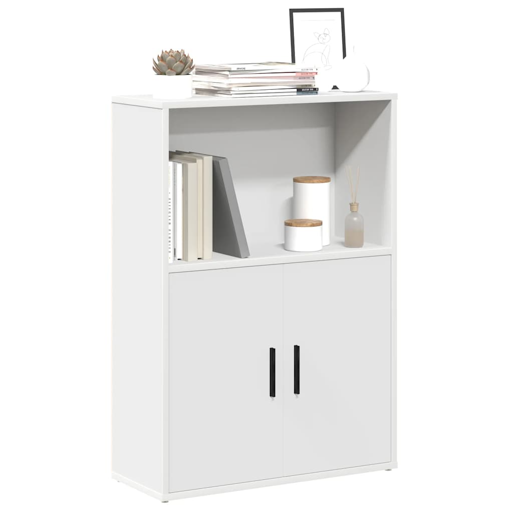 Bibliothèque blanc 60x24x85 cm bois d'ingénierie - XIOS