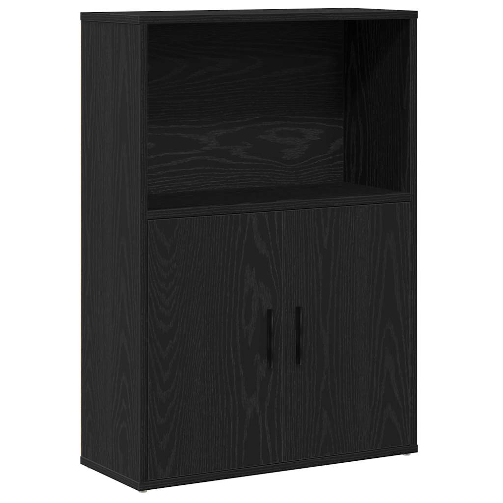 Bibliothèque chêne noir 60x24x85 cm bois d'ingénierie - XIOS
