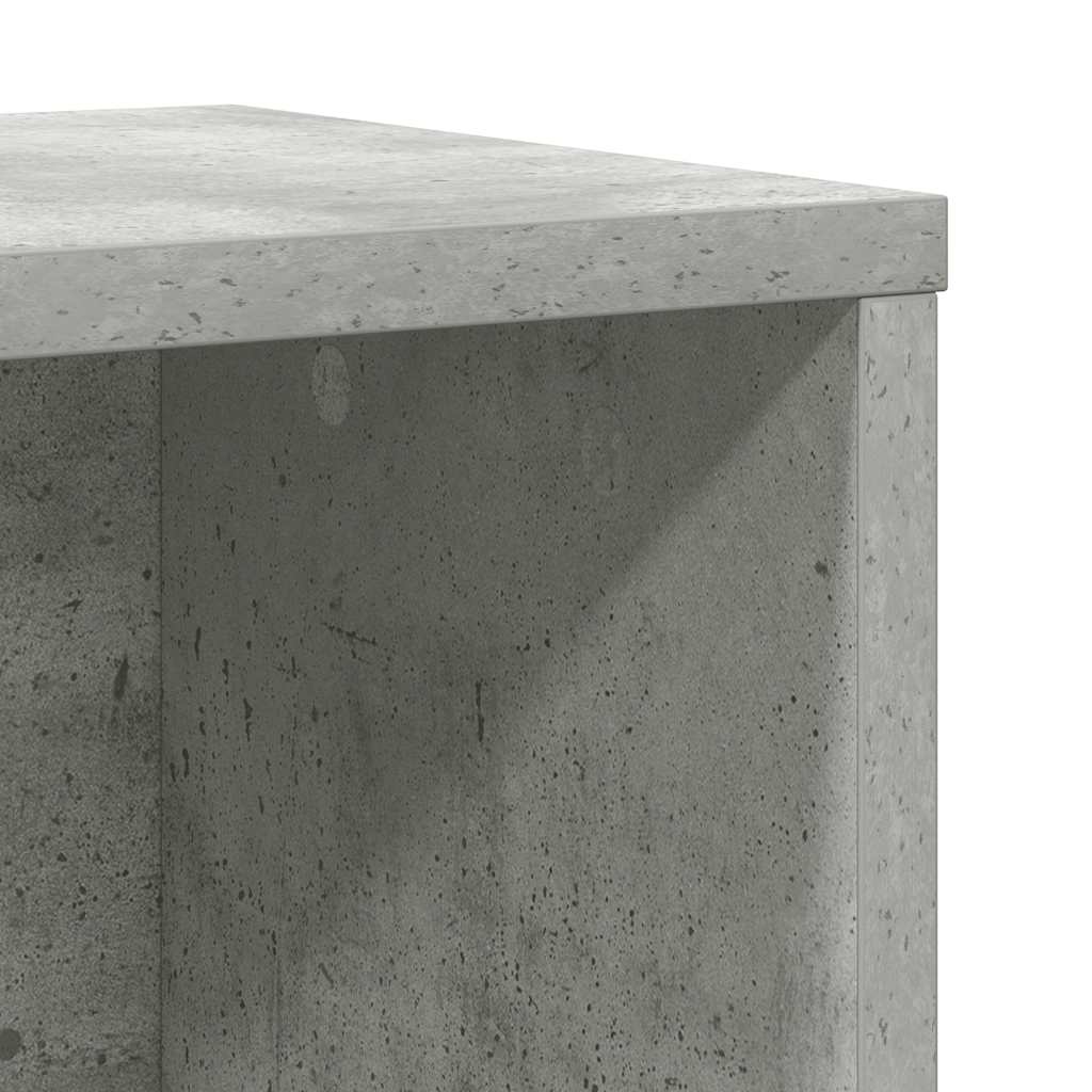 Bibliothèque gris béton 60x24x85 cm bois d'ingénierie - XIOS