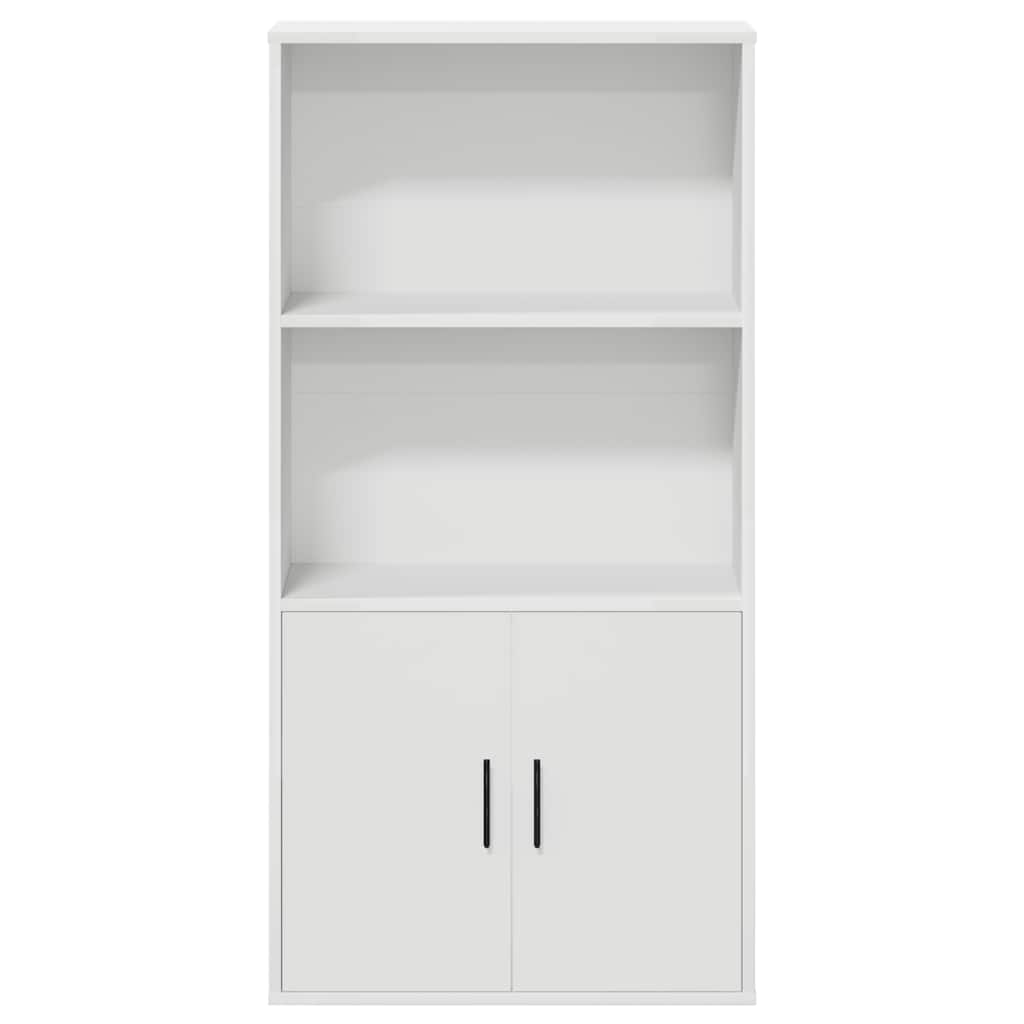 Bibliothèque blanc 60x24x120 cm bois d'ingénierie - XIOS