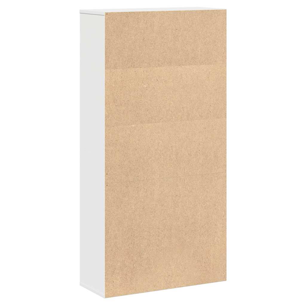 Bibliothèque blanc 60x24x120 cm bois d'ingénierie - XIOS