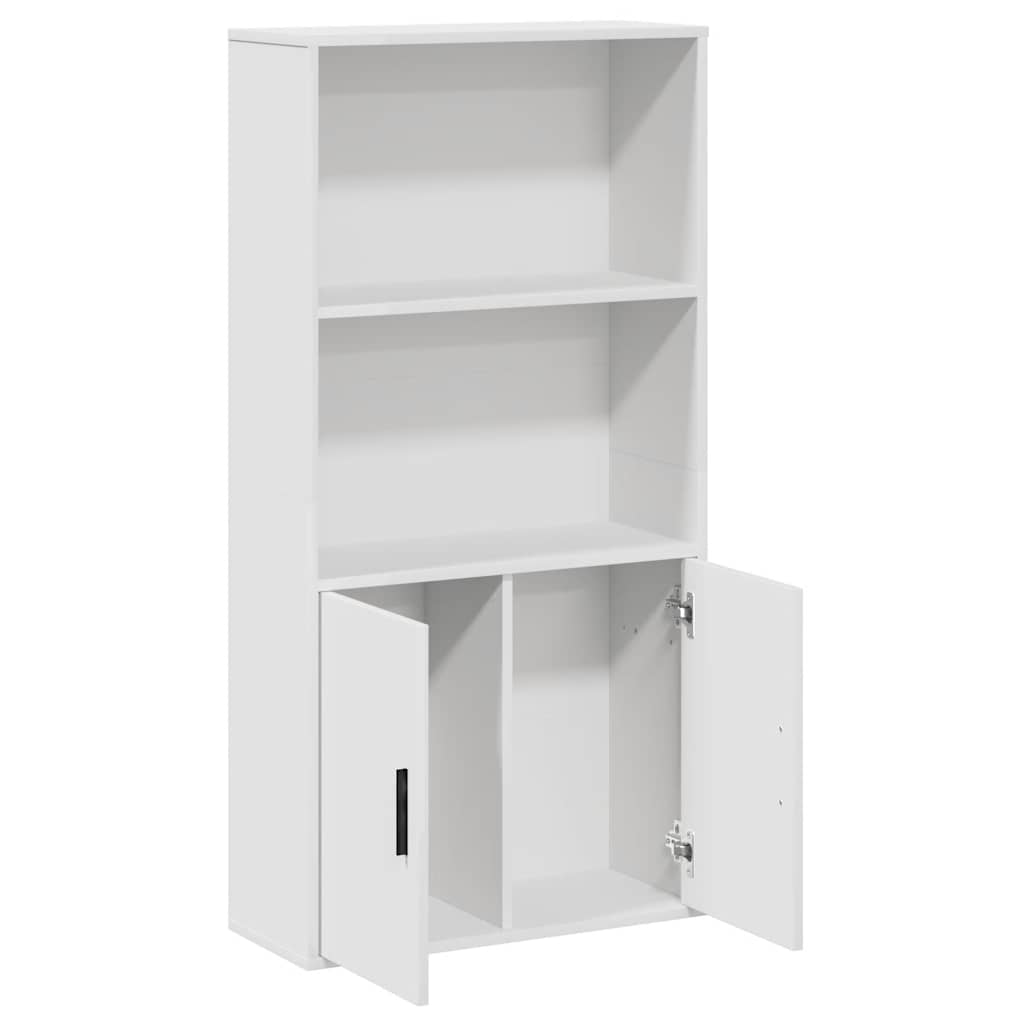 Bibliothèque blanc 60x24x120 cm bois d'ingénierie - XIOS
