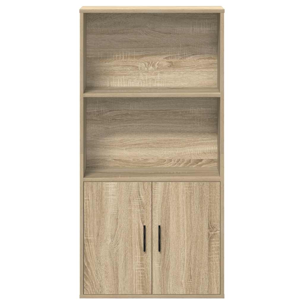 Bibliothèque chêne sonoma 60x24x120 cm bois d'ingénierie - XIOS