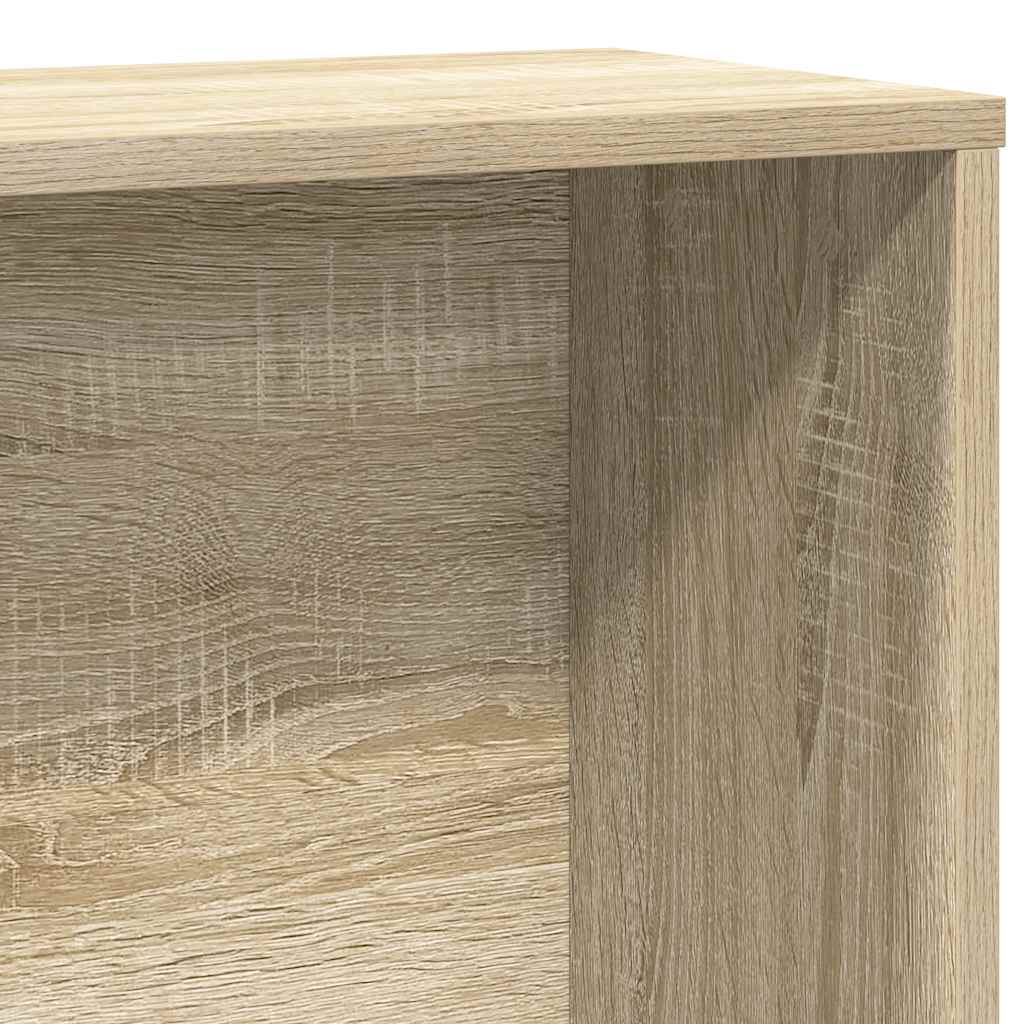 Bibliothèque chêne sonoma 60x24x120 cm bois d'ingénierie - XIOS