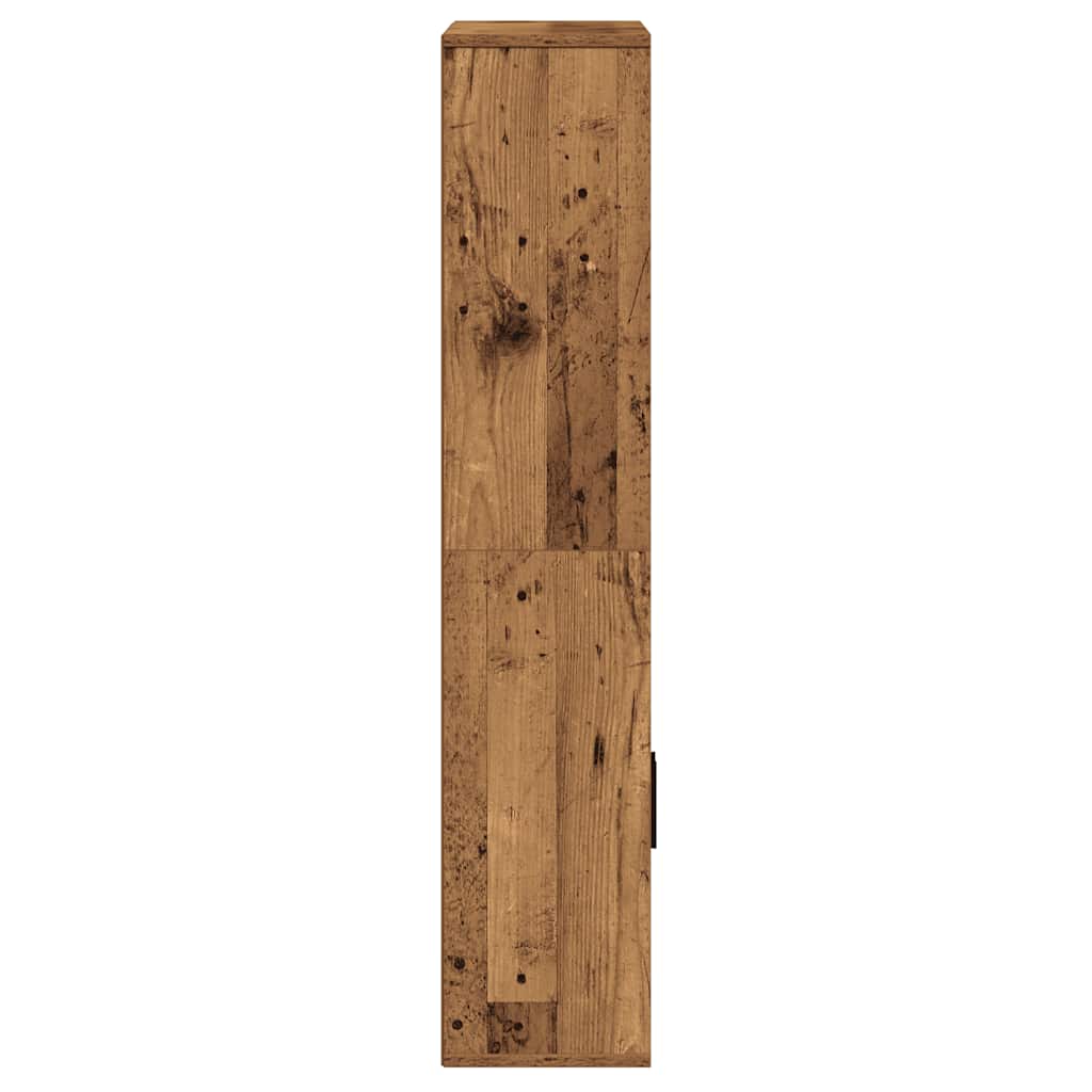 Bibliothèque vieux bois 60x24x120 cm bois d'ingénierie - XIOS