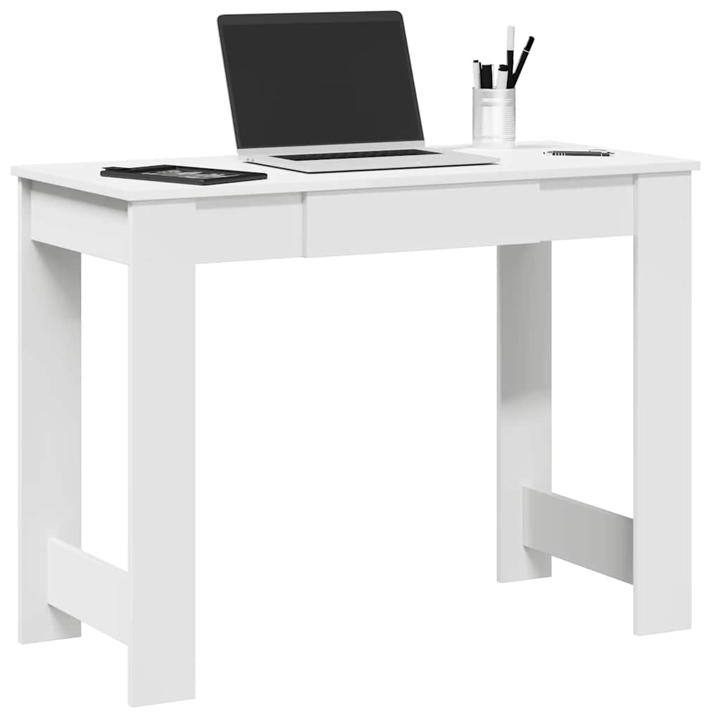 Bureau blanc 100x45x75 cm bois d'ingénierie - XIOS