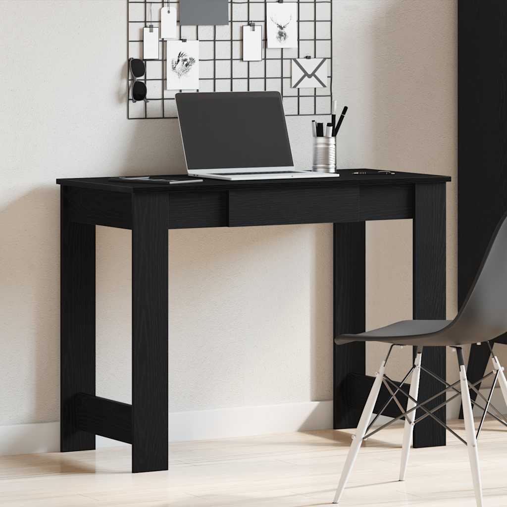 Bureau noir 100x45x75 cm bois d'ingénierie - XIOS