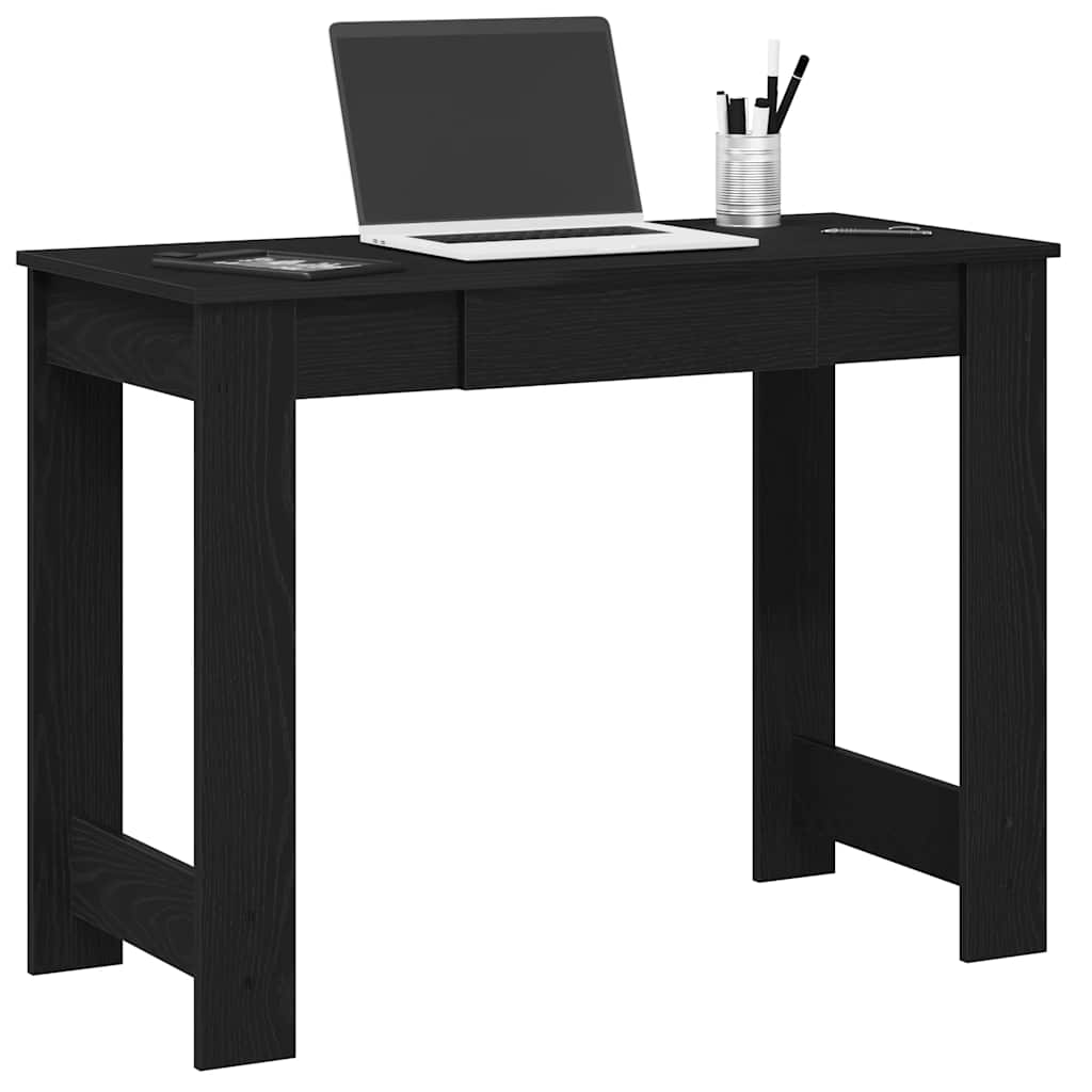 Bureau noir 100x45x75 cm bois d'ingénierie - XIOS