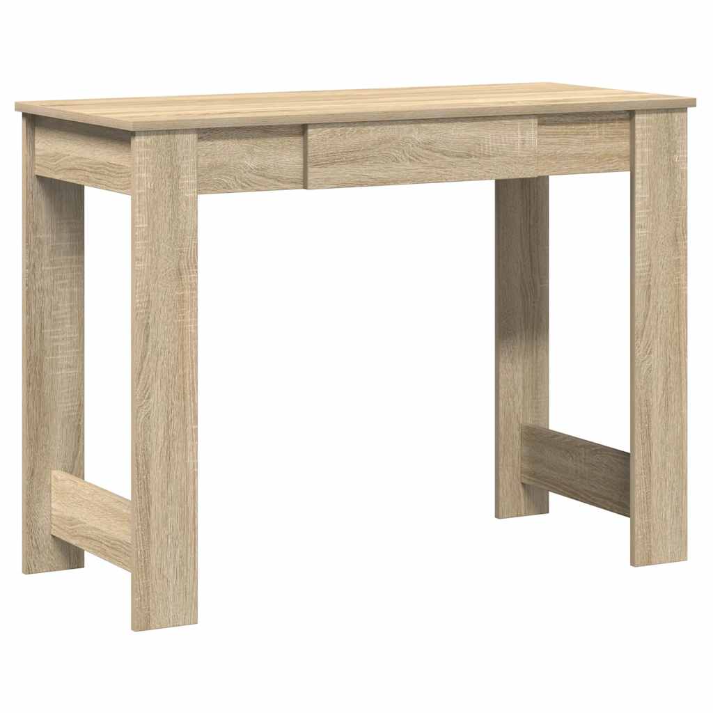 Bureau chêne sonoma 100x45x75 cm bois d'ingénierie - XIOS