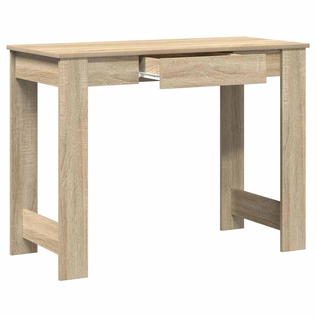 Bureau chêne sonoma 100x45x75 cm bois d'ingénierie - XIOS