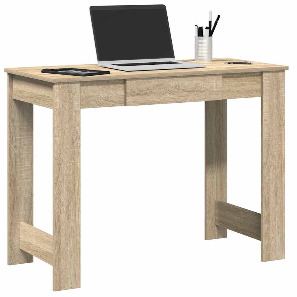 Bureau chêne sonoma 100x45x75 cm bois d'ingénierie - XIOS