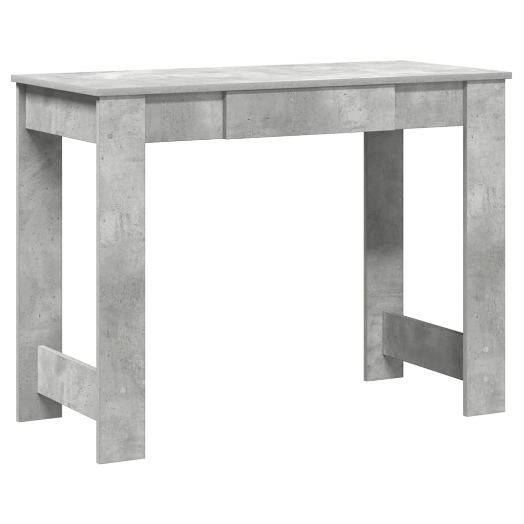 Bureau gris béton 100x45x75 cm bois d'ingénierie - XIOS
