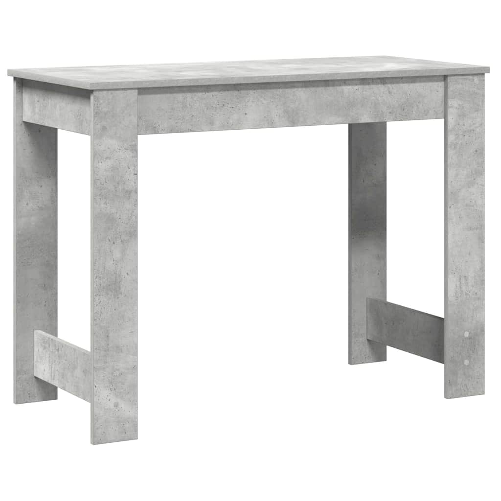 Bureau gris béton 100x45x75 cm bois d'ingénierie - XIOS