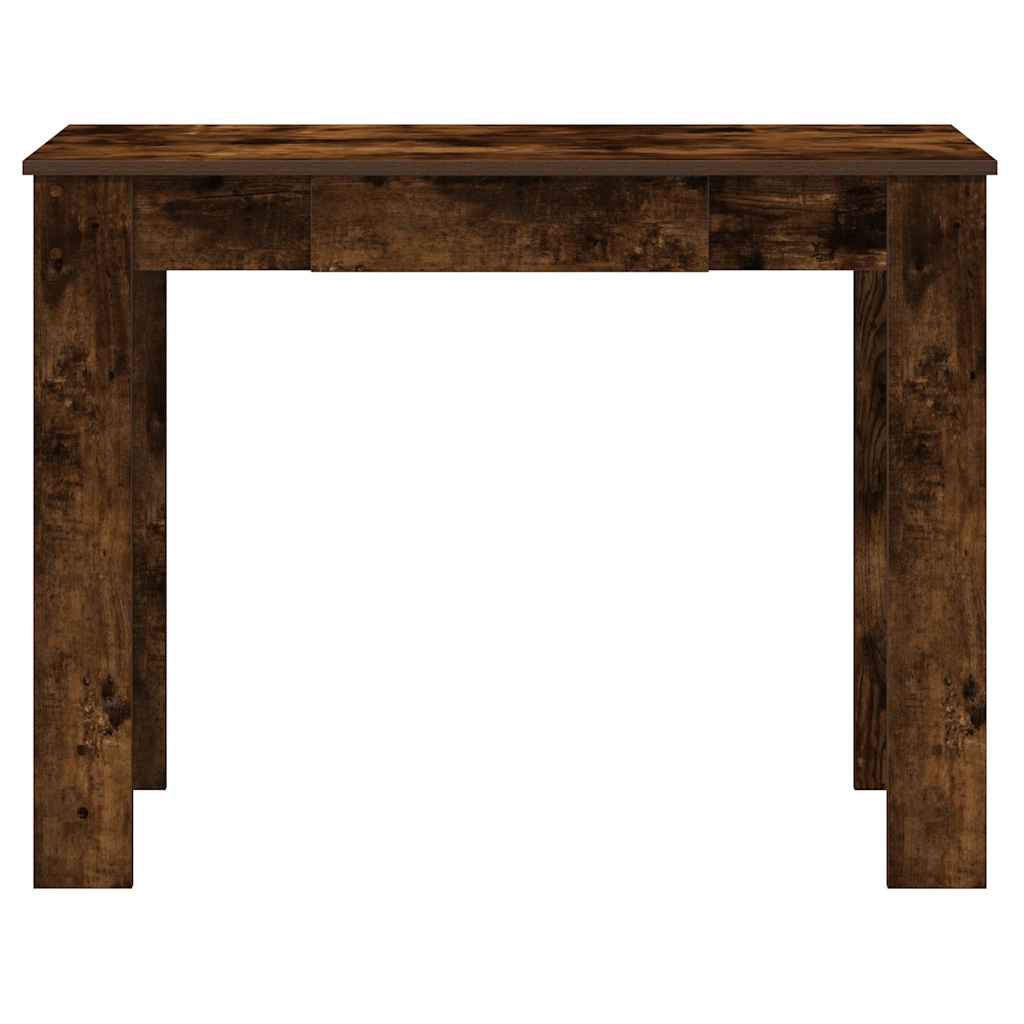Bureau chêne fumé 100x45x75 cm bois d'ingénierie - XIOS