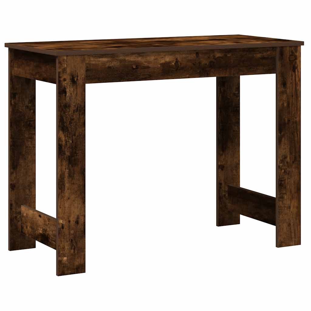 Bureau chêne fumé 100x45x75 cm bois d'ingénierie - XIOS
