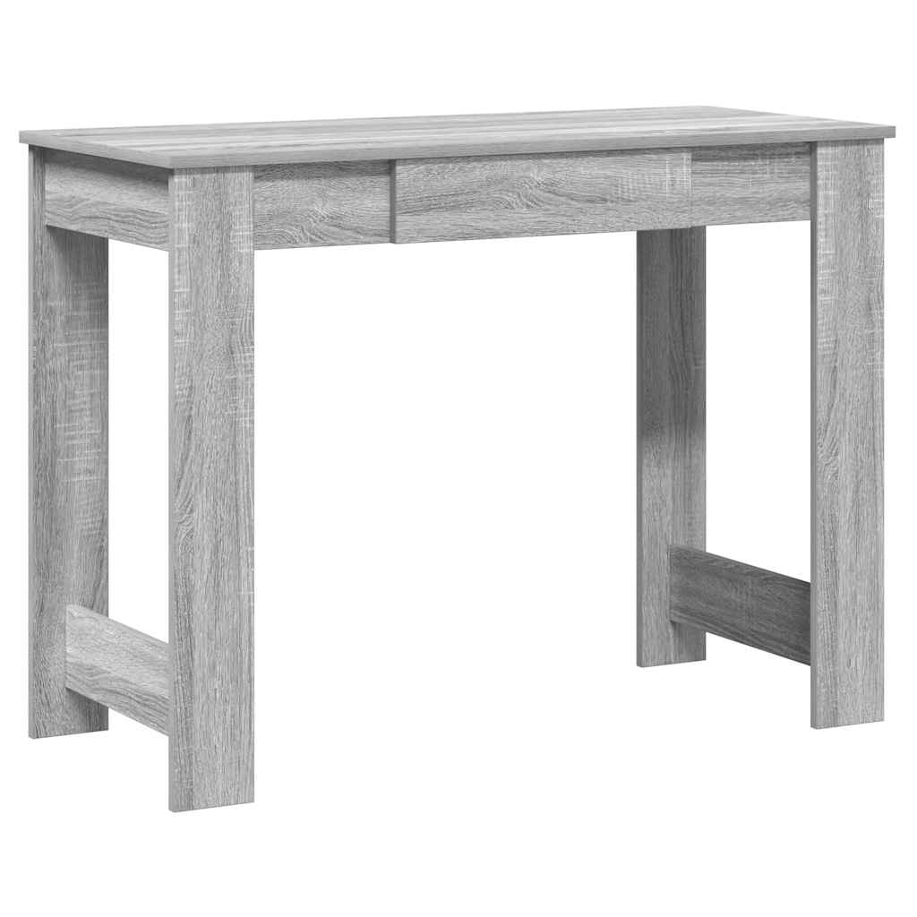 Bureau sonoma gris 100x45x75 cm bois d'ingénierie - XIOS