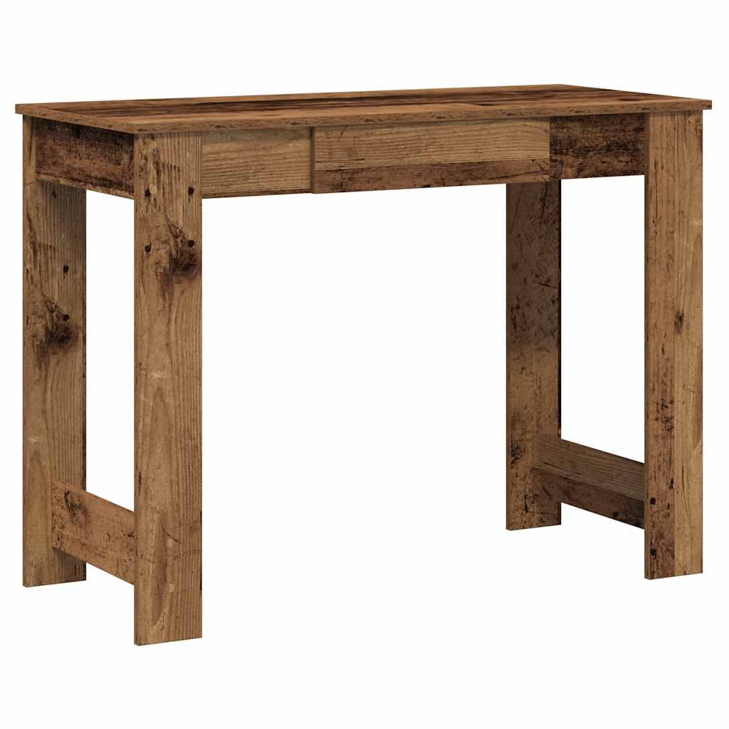 Bureau vieux bois 100x45x75 cm bois d'ingénierie - XIOS