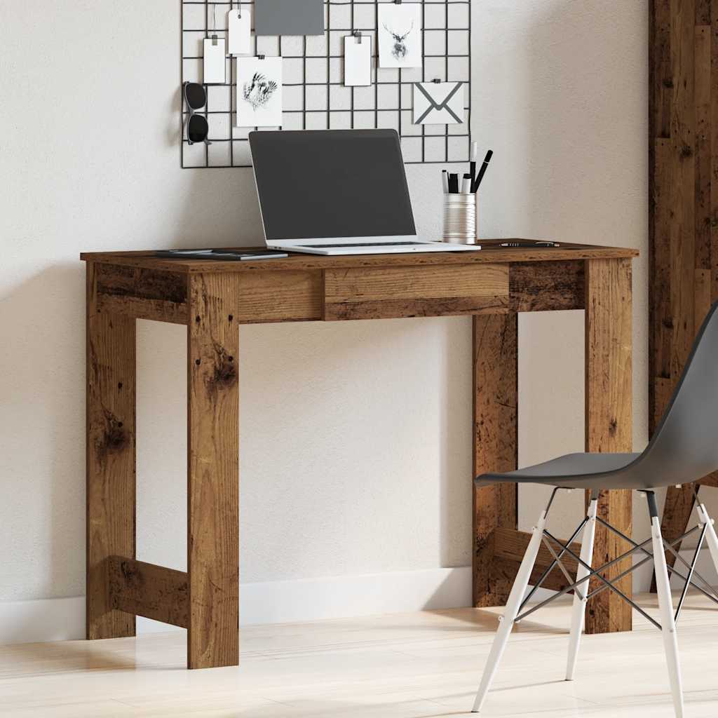 Bureau vieux bois 100x45x75 cm bois d'ingénierie - XIOS