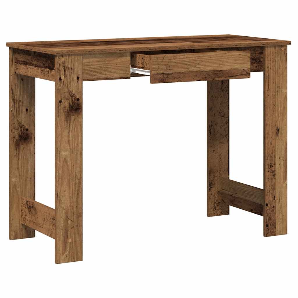 Bureau vieux bois 100x45x75 cm bois d'ingénierie - XIOS
