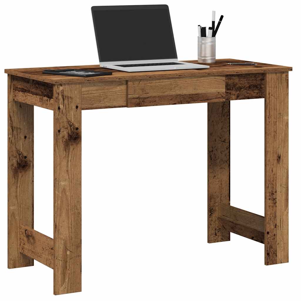 Bureau vieux bois 100x45x75 cm bois d'ingénierie - XIOS