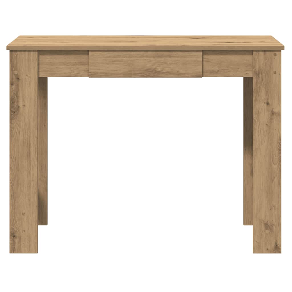 Bureau chêne artisanal 100x45x75 cm bois d'ingénierie - XIOS
