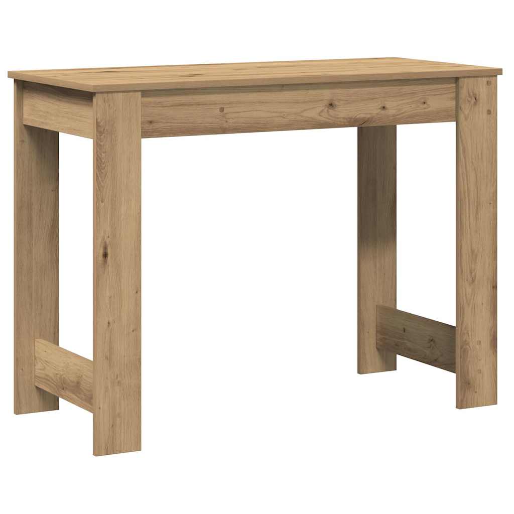 Bureau chêne artisanal 100x45x75 cm bois d'ingénierie - XIOS