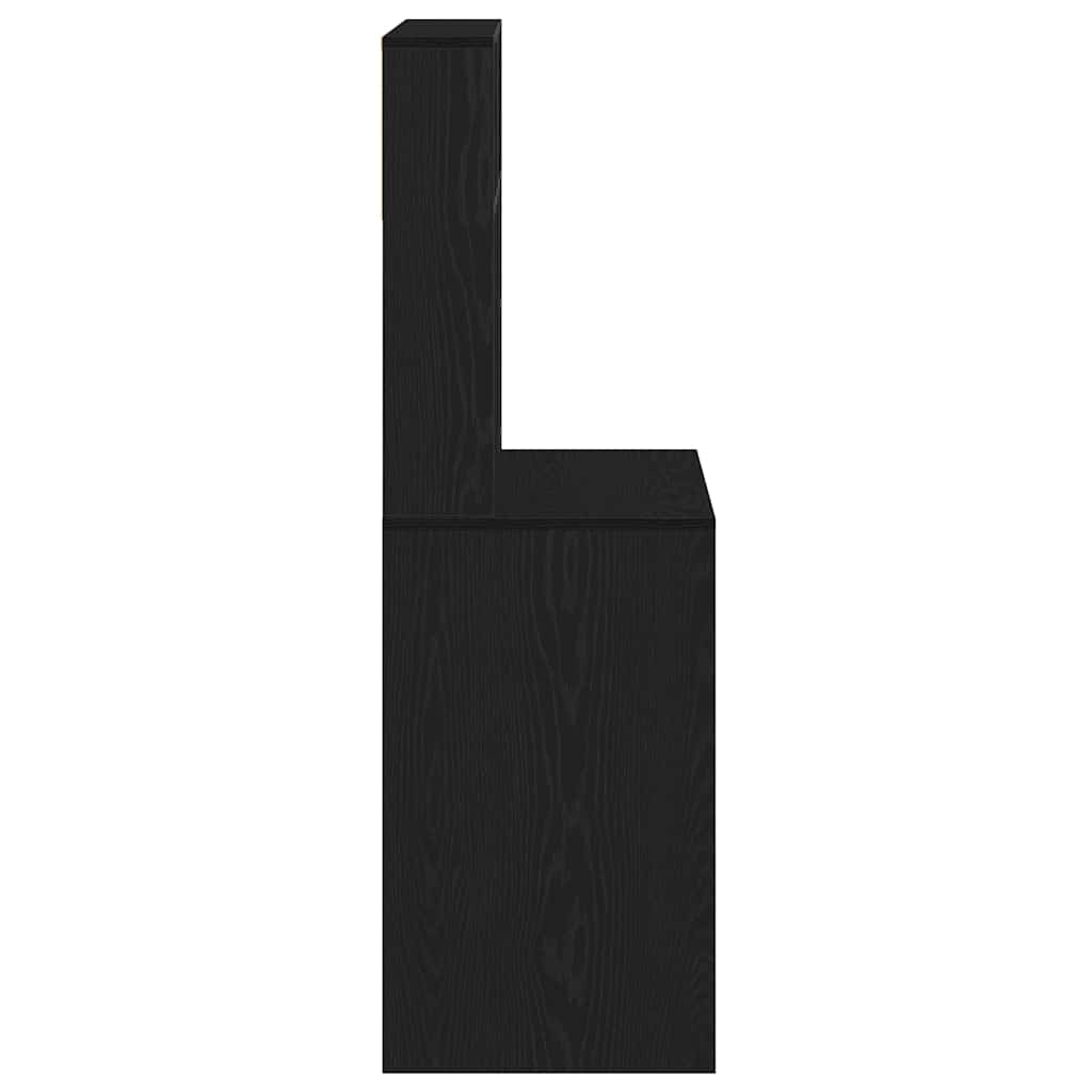 Bureau avec étagères noir 100x45x140 cm bois d'ingénierie - XIOS