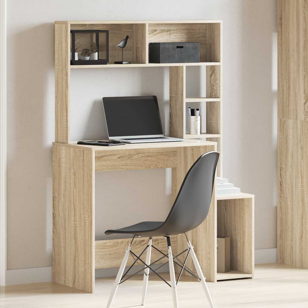Bureau avec étagères chêne sonoma 100x45x140 cm - XIOS