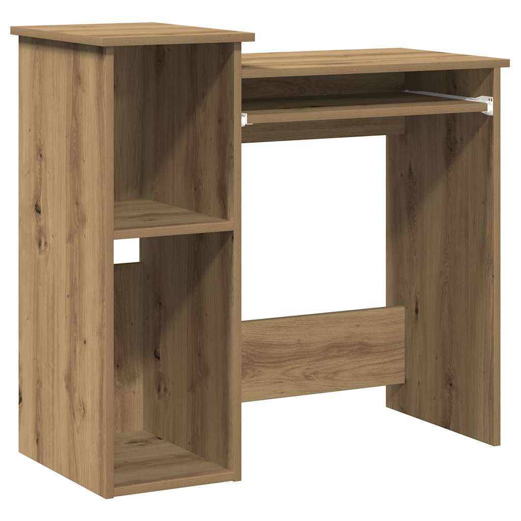 Bureau avec étagères chêne artisanal bois d'ingénierie - XIOS