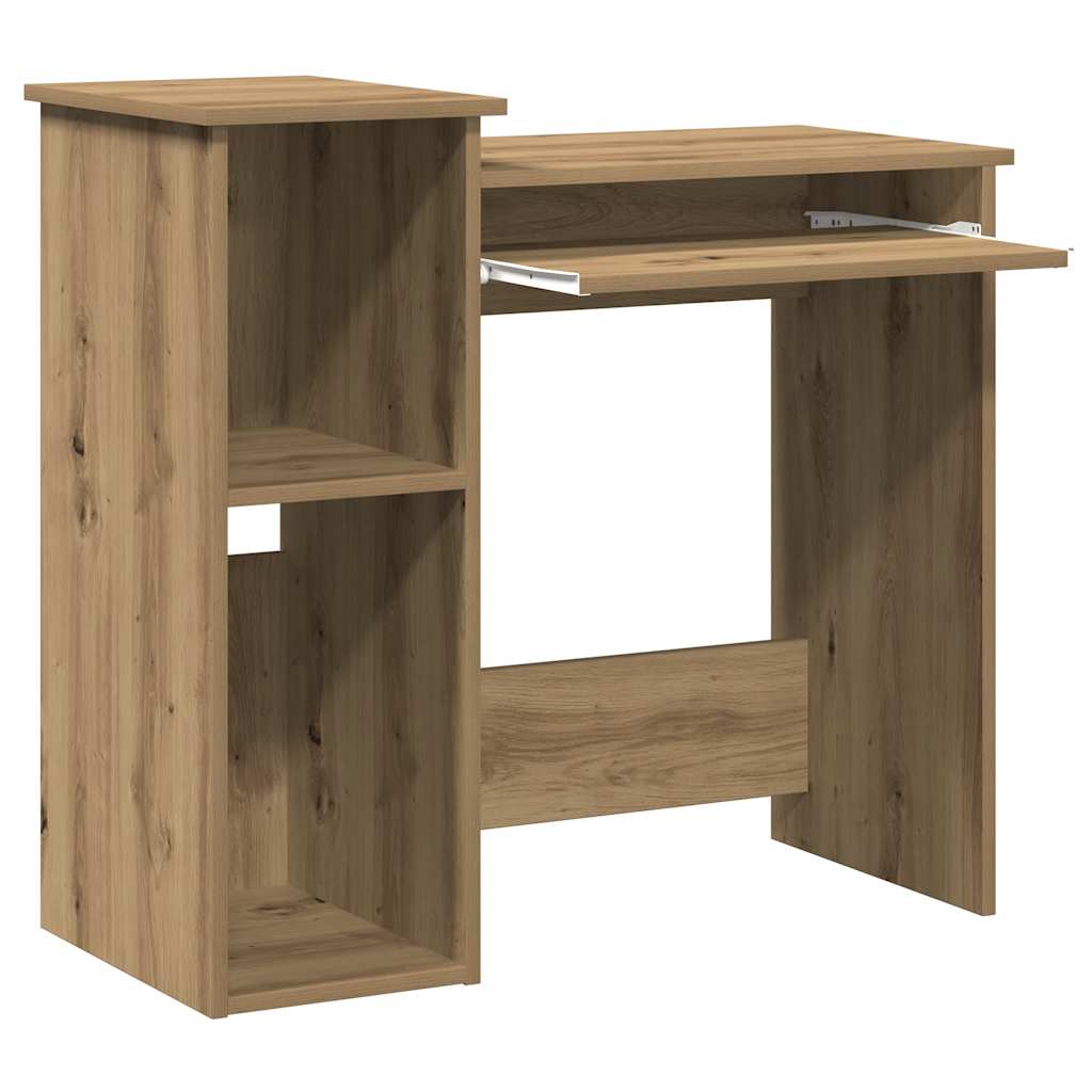 Bureau avec étagères chêne artisanal bois d'ingénierie - XIOS