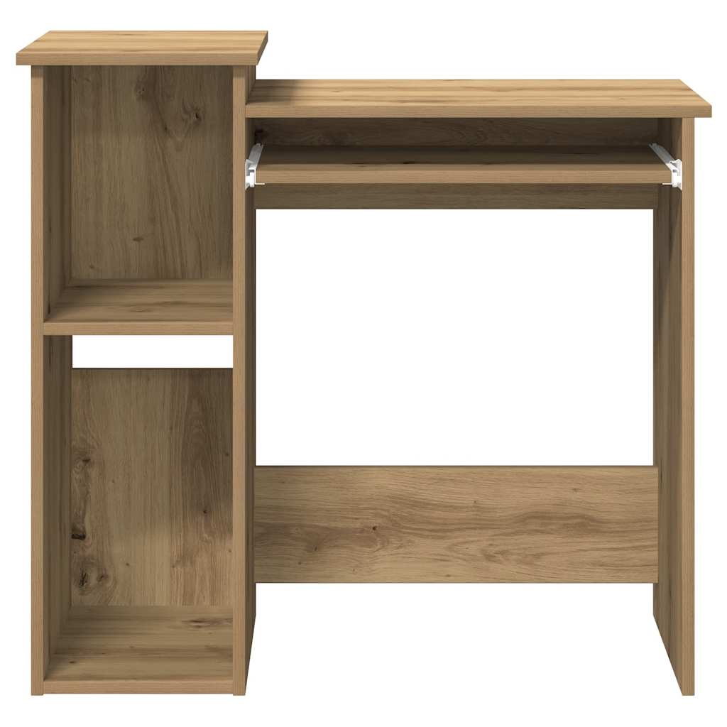 Bureau avec étagères chêne artisanal bois d'ingénierie - XIOS