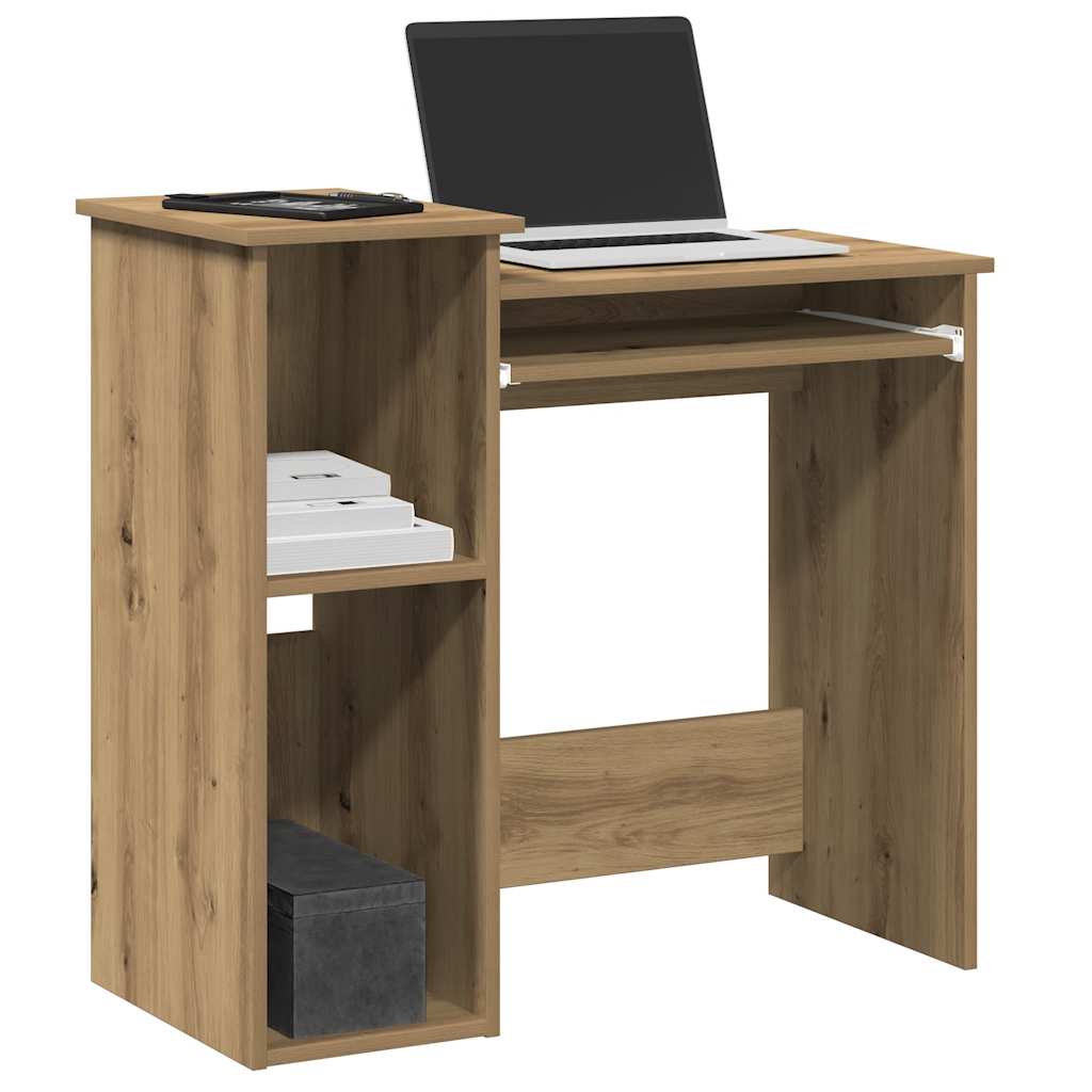 Bureau avec étagères chêne artisanal bois d'ingénierie - XIOS