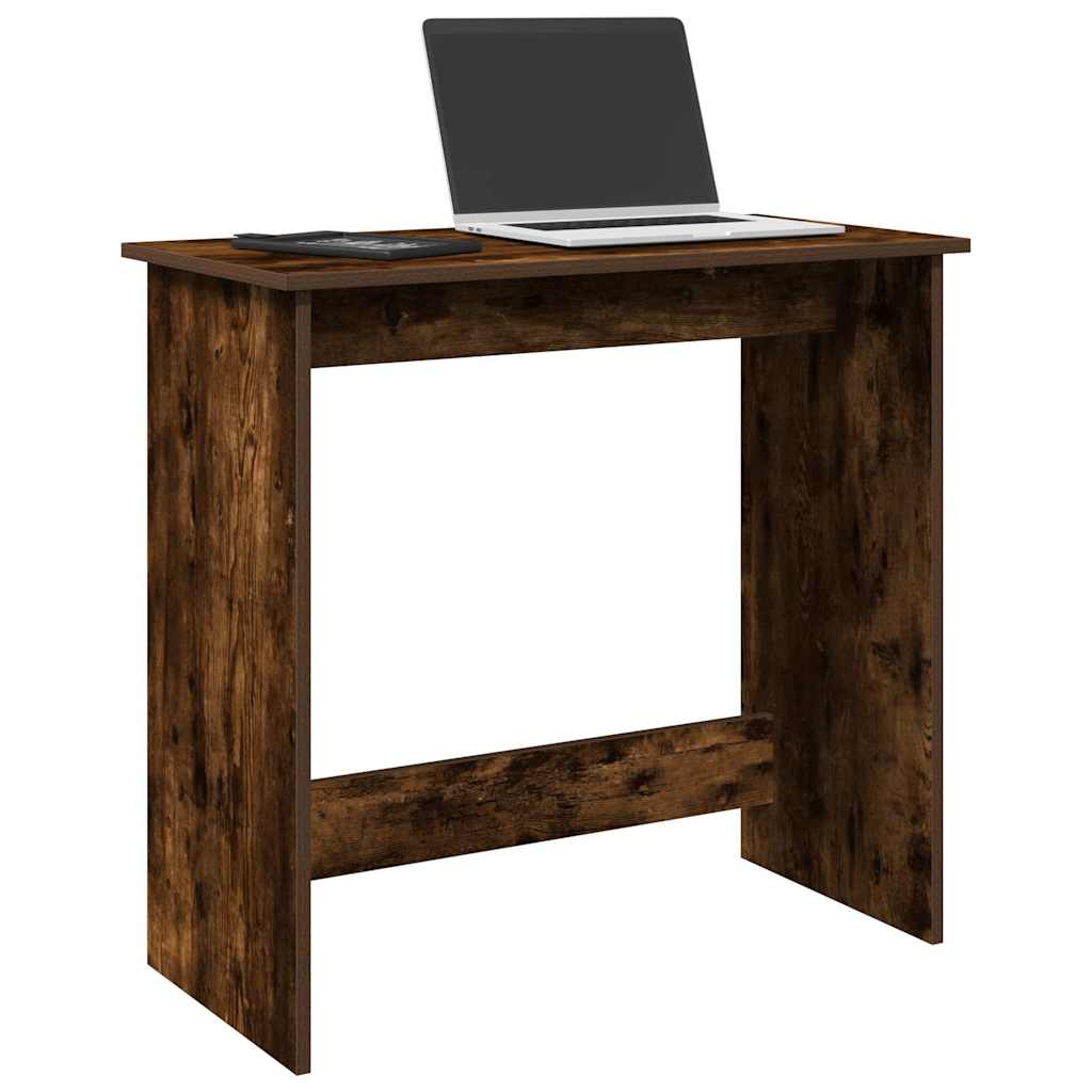 Bureau chêne fumé 80x40x75 cm bois d'ingénierie - XIOS