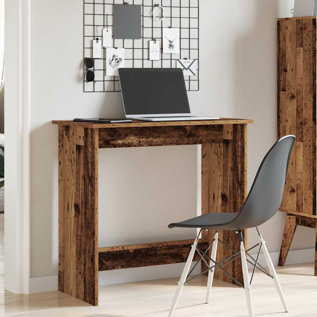 Bureau style vieux bois 80x40x75 cm bois d'ingénierie - XIOS