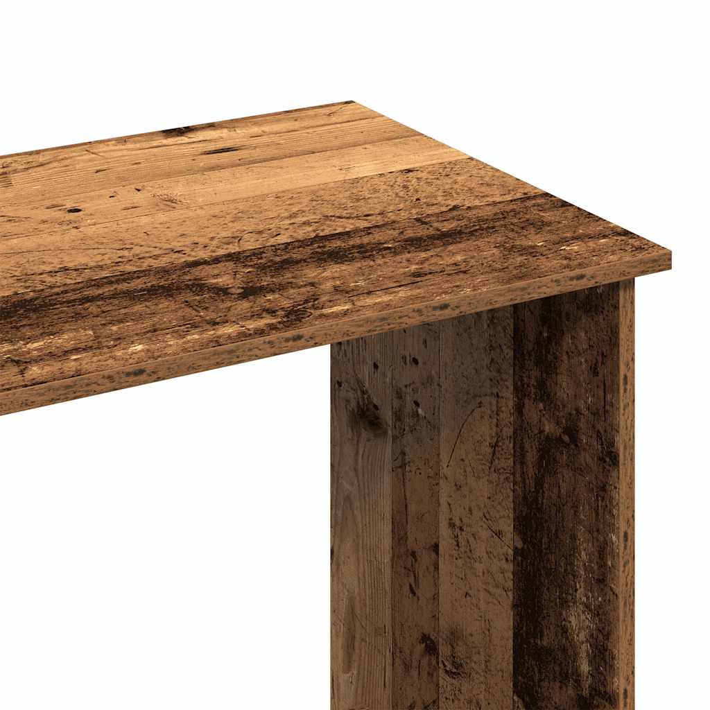 Bureau style vieux bois 80x40x75 cm bois d'ingénierie - XIOS