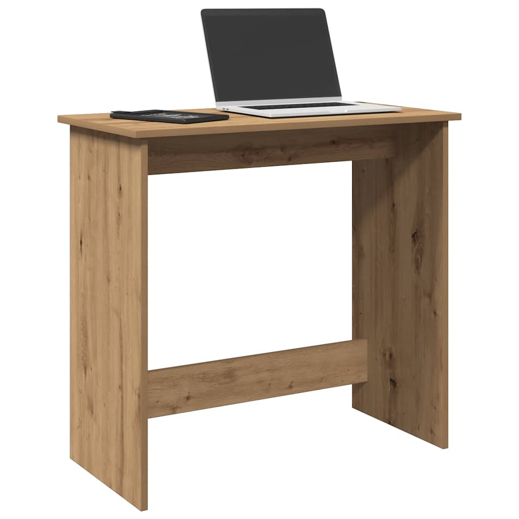 Bureau chêne artisanal 80x40x75 cm bois d'ingénierie - XIOS