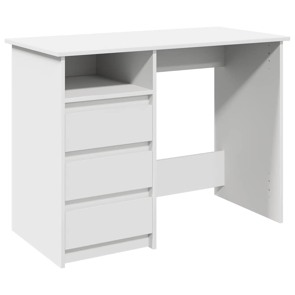 Bureau blanc 102x50x75 cm bois d'ingénierie - XIOS
