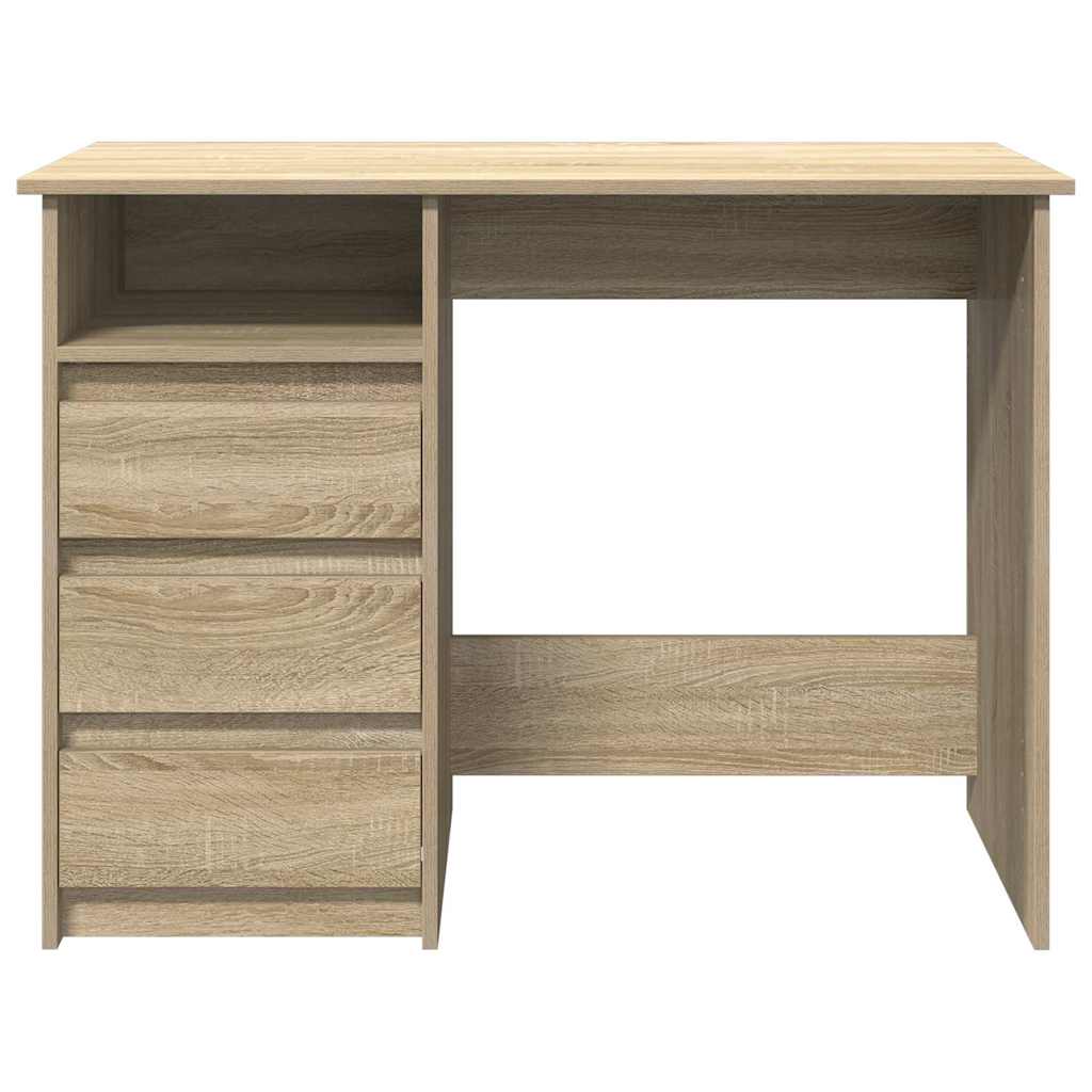 Bureau chêne sonoma 102x50x75 cm bois d'ingénierie - XIOS