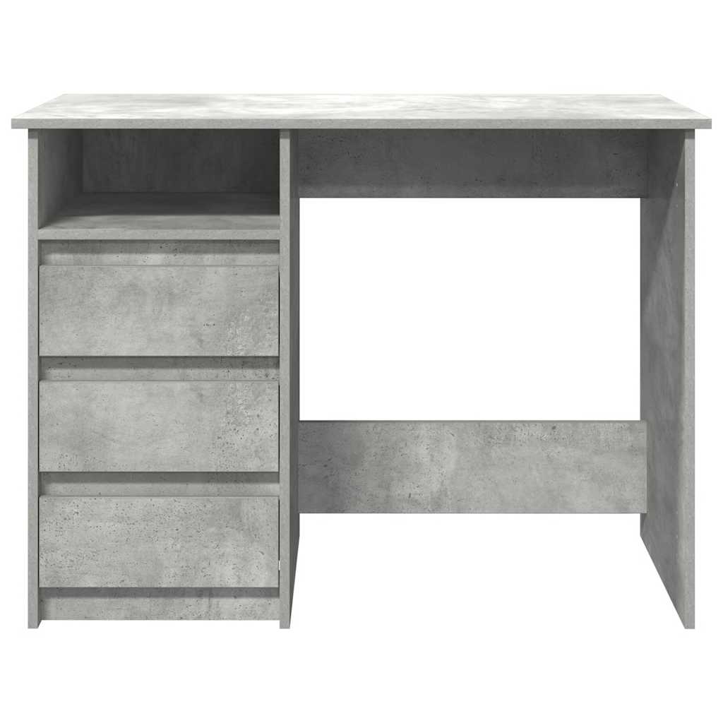Bureau gris béton 102x50x75 cm bois d'ingénierie - XIOS