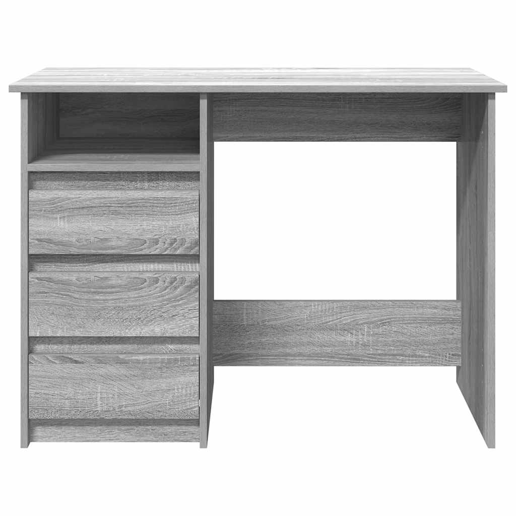 Bureau sonoma gris 102x50x75 cm bois d'ingénierie - XIOS