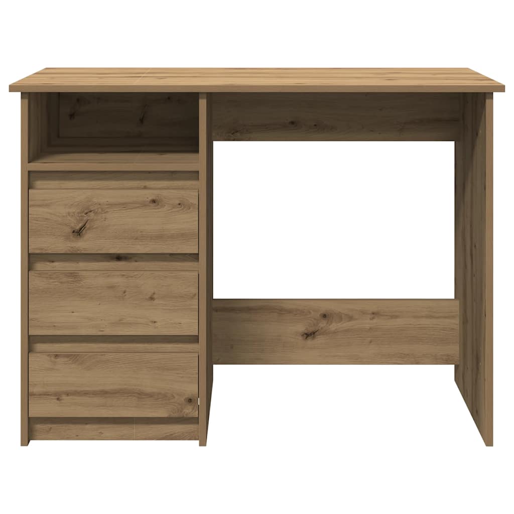 Bureau chêne artisanal 102x50x75 cm bois d'ingénierie - XIOS
