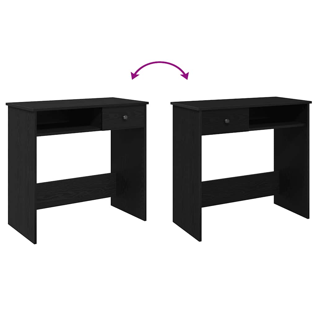 Bureau Noir 80x40x75 cm Aggloméré - XIOS