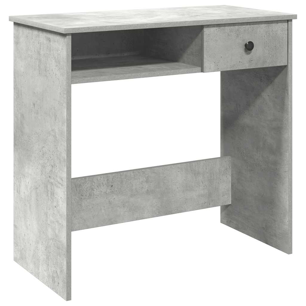 Bureau Gris béton 80x40x75 cm Aggloméré - XIOS