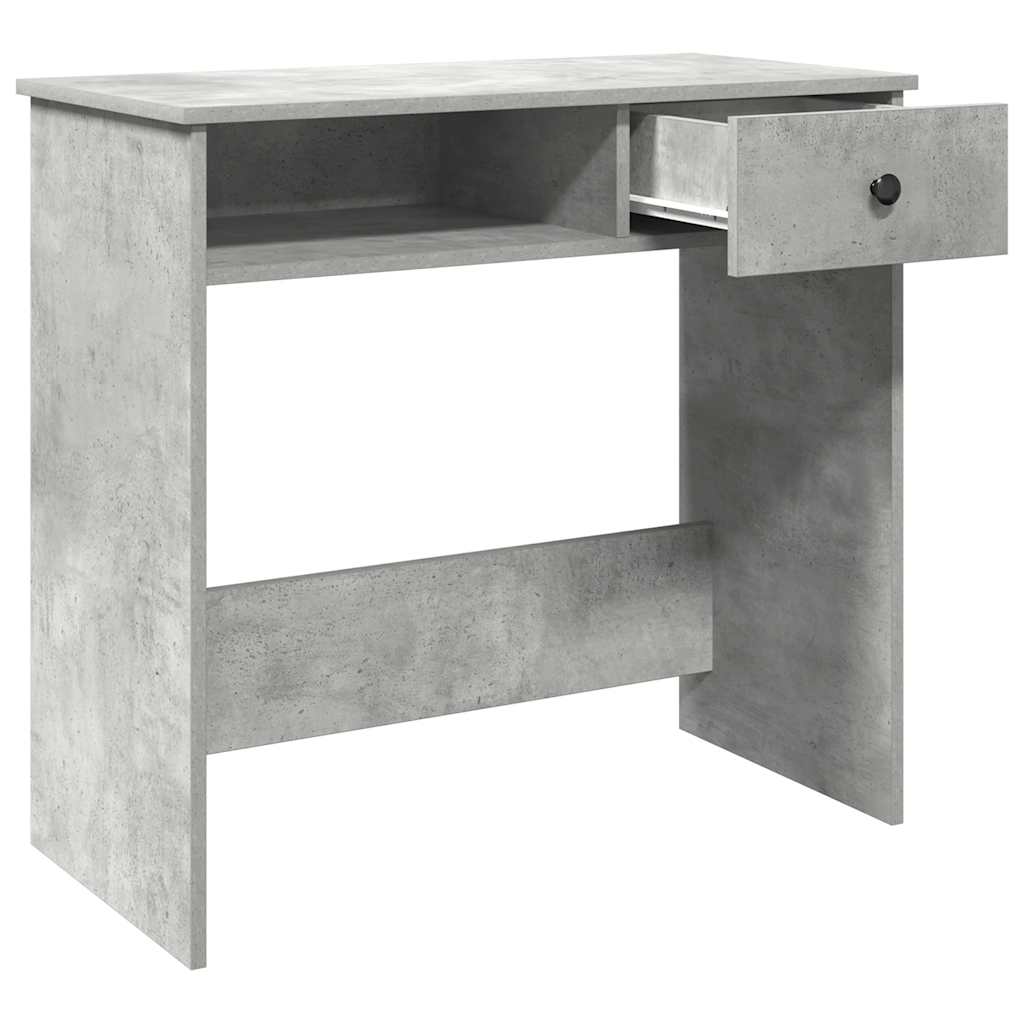 Bureau Gris béton 80x40x75 cm Aggloméré - XIOS