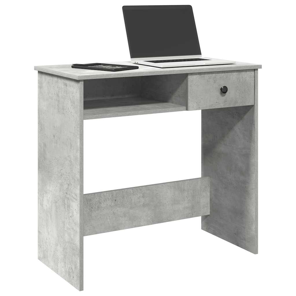 Bureau Gris béton 80x40x75 cm Aggloméré - XIOS